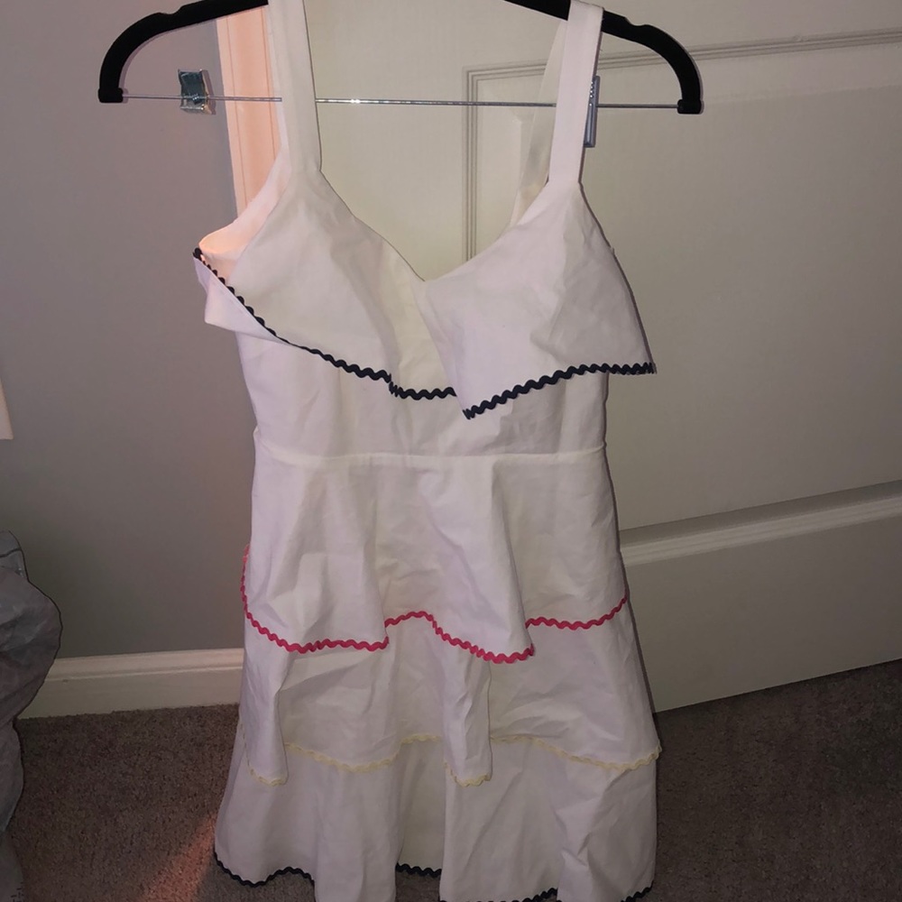 White ruffle dress